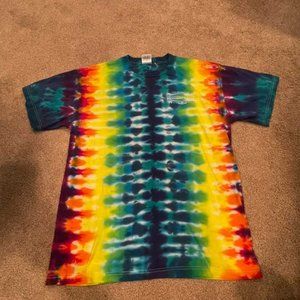 Miro Classics Rainbow Tie Dye Natural Art Surf Shop T-Shirt Men's Size Large